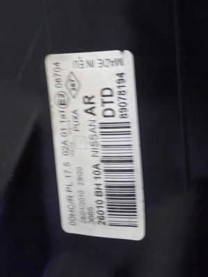 NISSAN NOTE E11 09- LAMPA PRZEDNIA PRAWA REFLEKTOR EUROPA 9/9 MINIATURA